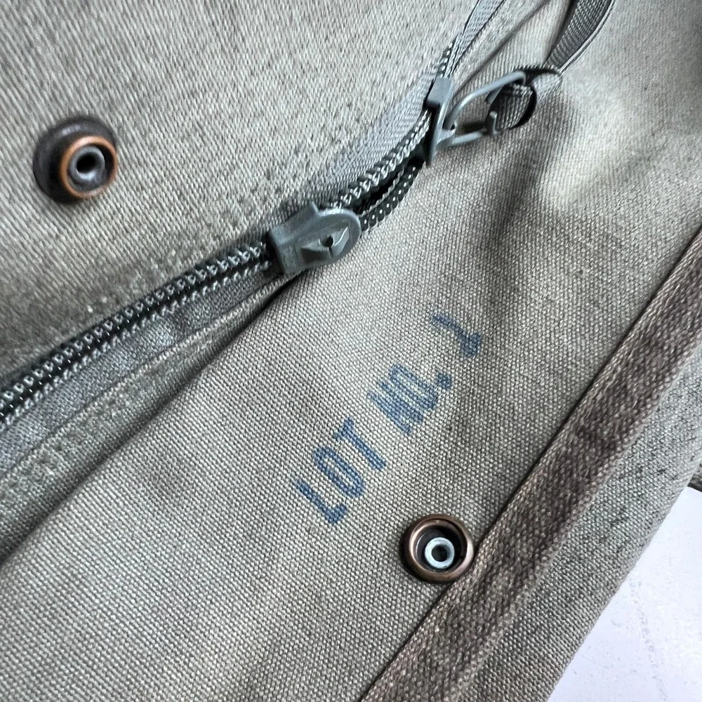 Vintage 1988 US Military Kit Bag Flyers Canvas Aviator‎ Flight Duffel  80s